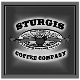 STURGIS COFFEE COMPANY SOUTH DAKOTA PREMIUM GOURMET COFFEE logo