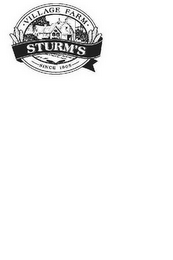 STURM'S VILLAGE FARM SINCE 1905 logo