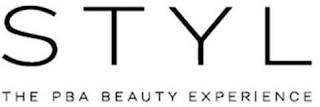 STYL THE PBA BEAUTY EXPERIENCE logo