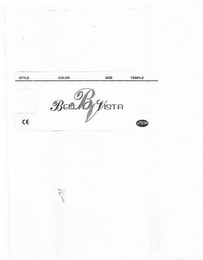 STYLE COLOR SIZE TEMPLE BV BELLA VISTA logo