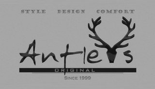 STYLE DESIGN COMFORT ANTLERS ORIGINAL SINCE 1999 logo