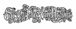 STYLE HOW YOU DESIRE logo