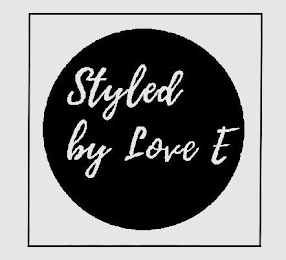 STYLED BY LOVE E logo