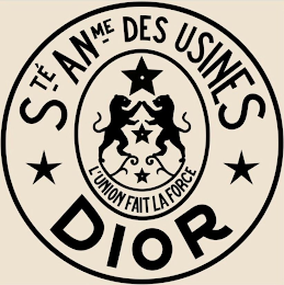 STÉ ANME DES USINES DIOR L'UNION FAIT LA FORCE logo