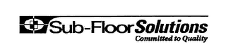 SUB-FLOOR SOLUTIONS COMMITTED TO QUALITY logo