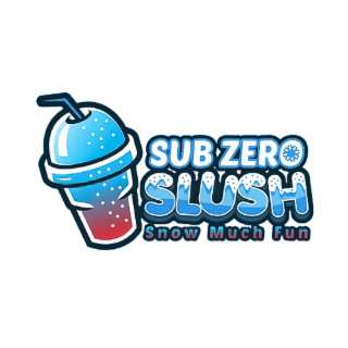 SUB ZERO SLUSH SNOW MUCH FUN logo