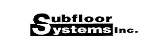 SUBFLOOR SYSTEMS INC. logo