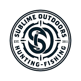 SUBLIME OUTDOORS SO HUNTING-FISHING EST 2011 logo