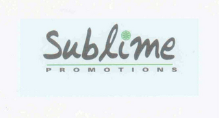 SUBLIME PROMOTIONS logo