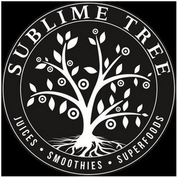 SUBLIME TREE JUICES · SMOOTHIES · SUPERFOODS logo