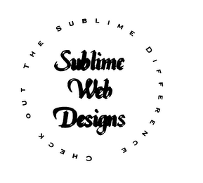 SUBLIME WEB DESIGNS CHECK OUT THE SUBLIME DIFFERENCE logo