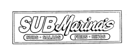 SUBMARINA'S SUBS SALADS FRIES RINGS logo
