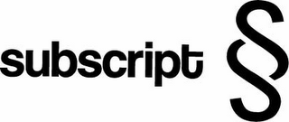 SUBSCRIPT § logo