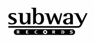 SUBWAY RECORDS WWW.SUBWAYRECORDS.COM logo