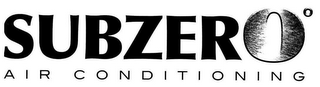 SUBZER0º AIR CONDITIONING logo