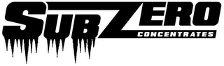 SUBZERO CONCENTRATES logo