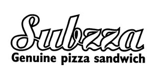 SUBZZA GENUINE PIZZA SANDWICH logo