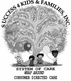 SUCCESS 4 KIDS & FAMILIES, INC. SYSTEM OF CARE WRAP AROUND CONSUMER DIRECTED CARE logo