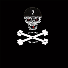 SUCCESS OF STRENGTH, SOS, 7 EST. OF 1990 logo