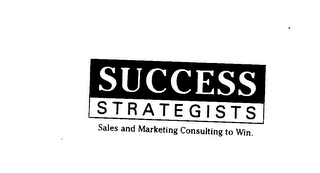 SUCCESS STRATEGISTS SALES AND MARKETING CONSULTING TO WIN. logo