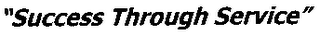 "SUCCESS THROUGH SERVICE" logo