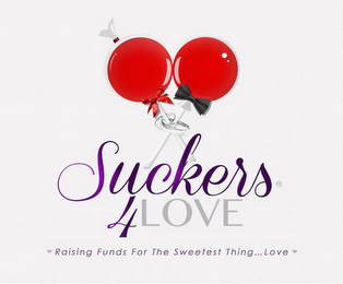 SUCKERS 4 LOVE RAISING FUNDS FOR THE SWEETEST THNING...LOVE logo