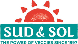 SUD & SOL THE POWER OF VEGGIES SINCE 1997 logo
