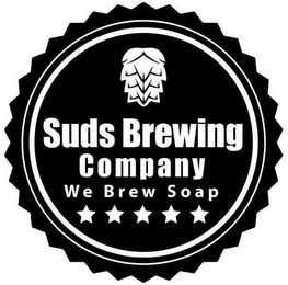 SUDS BREWING COMPANY WE BREW SOAP logo