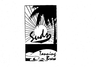 SUDS TANNING BREW logo