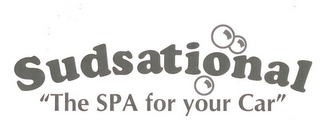 SUDSATIONAL "THE SPA FOR YOUR CAR" logo