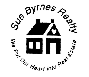 SUE BYRNES REALTY WE PUT OUR HEART INTO REAL ESTATE logo