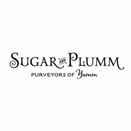 SUGAR AND PLUMM PURVEYORS OF YUMM logo