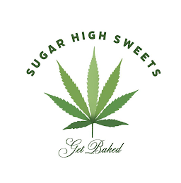 SUGAR HIGH SWEETS GET BAKED logo