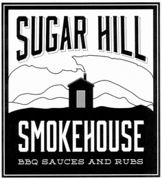 SUGAR HILL SMOKEHOUSE BBQ SAUCES AND RUBS logo