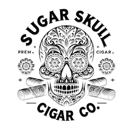 SUGAR SKULL CIGAR CO. PREM. CIGAR. logo