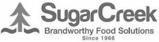 SUGARCREEK BRANDWORTHY FOOD SOLUTIONS SINCE 1966 logo