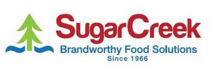 SUGARCREEK BRANDWORTHY FOOD SOLUTIONS SINCE 1966 logo
