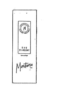 SUGGESTION M CLAUDE MONTANA EAU D'ARGENT MONTANA logo