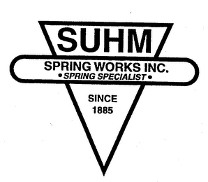 SUHM SPRING WORKS INC. SPRING SPECIALIST SINCE 1885 logo