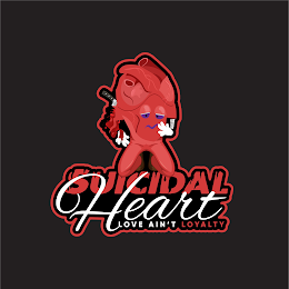 SUICIDAL HEART LOVE AIN'T LOYALTY logo