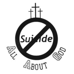 SUICIDE ALL ABOUT GOD logo