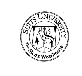 SUITS UNIVERSITY THE MEN'S WEARHOUSE logo