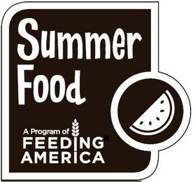 SUMMER FOOD A PROGRAM OF FEEDING AMERICA logo