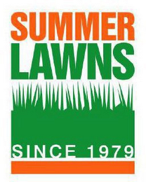 SUMMER LAWNS SINCE 1979 logo