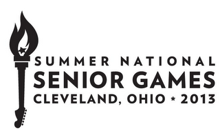 SUMMER NATIONAL SENIOR GAMES CLEVELAND, OHIO * 2013 logo