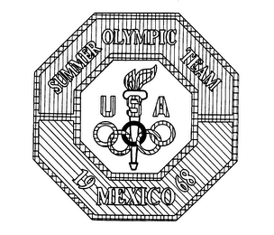 SUMMER OLYMPIC TEAM USA 1968 MEXICO logo