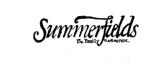 SUMMERFIELDS THE FAMILY RESTAURANT logo