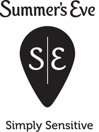 SUMMER'S EVE S E SIMPLY SENSITIVE logo