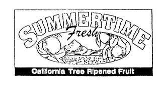 SUMMERTIME FRESH CALIFORNIA TREE RIPENED FRUIT logo