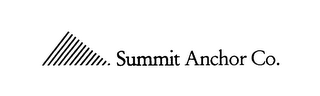 SUMMIT ANCHOR CO. logo
